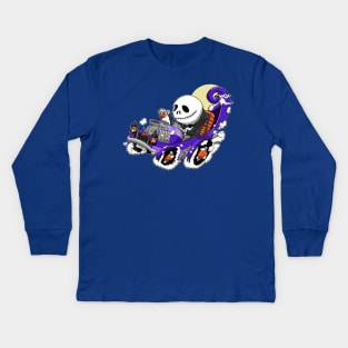 Skellington Rod Kids Long Sleeve T-Shirt